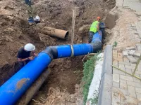 Водоканал Керчи продолжает устранять аварию на магистральном водоводе