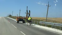 По дороге на Курортное установили барьерные ограждения