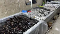 Новости » Общество: В рыбном корпусе на центральном рынке в Керчи сегодня было так
