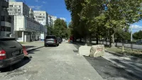 Новости » Общество: На дублере Генерала Петрова началось асфальтирование траншеи после замены труб