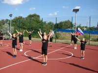 Новости » Общество: В Керчи сегодня торжественно открыли новую спортивную площадку