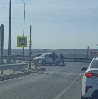 На путепроводе по ШГС столкнулись две легковушки