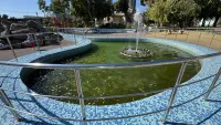 Новости » Общество: В Керчи забывают вовремя чистить фонтан в сквере «Аленка»