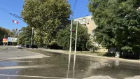 На Гагарина произошел порыв водовода