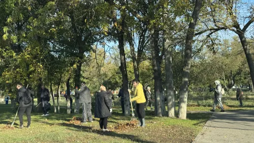 Новости » Общество: В Керчи утро началось с субботника