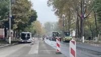 Изменено движение: на Горького начали укладывать асфальт