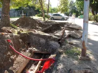 Ремонт участка отопительной системы у дома по Сморжевского, 4 в Керчи в стадии завершения