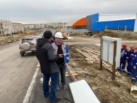 Сегодня КРЭС подключает свои линии к зданию нового бассейна