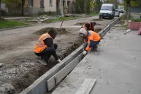 Новости » Общество: На Старом Стеклотарном завершили работы по асфальтированию дорог