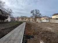 Новости » Общество: В районе квартала по Казакова, 46 в Керчи продолжается благоустройство