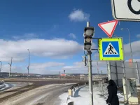 Новости » Общество: На путепроводе в Керчи по-прежнему не работают светофоры