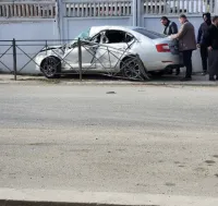 Новости » Криминал и ЧП: На Кокорина в Керчи произошла серьезная авария