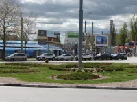 Новости » Общество: Клумба на транспортном кольце в Керчи у автовокзала в этом году выглядит очень привлекательно
