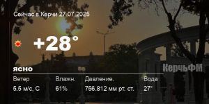 Погода в Керчи 27 июля