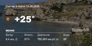 Новости: Погода в Керчи 14 августа