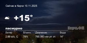 Новости: Погода в Керчи 10 ноября