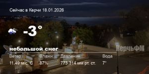 Новости: Погода в Керчи 18 января