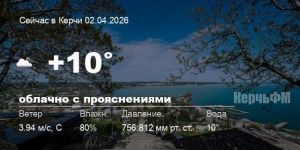 Погода в Керчи 02 апреля