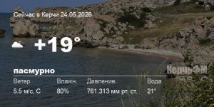 Новости: Погода в Керчи 24 мая