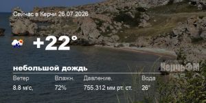 Погода в Керчи 26 июля