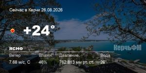 Новости: Погода в Керчи 26 августа