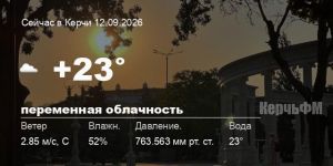 Новости: Погода в Керчи 12 сентября