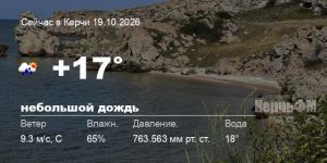 Новости: Погода в Керчи 19 октября